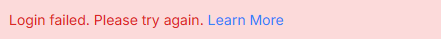 Sign-in error screenshot